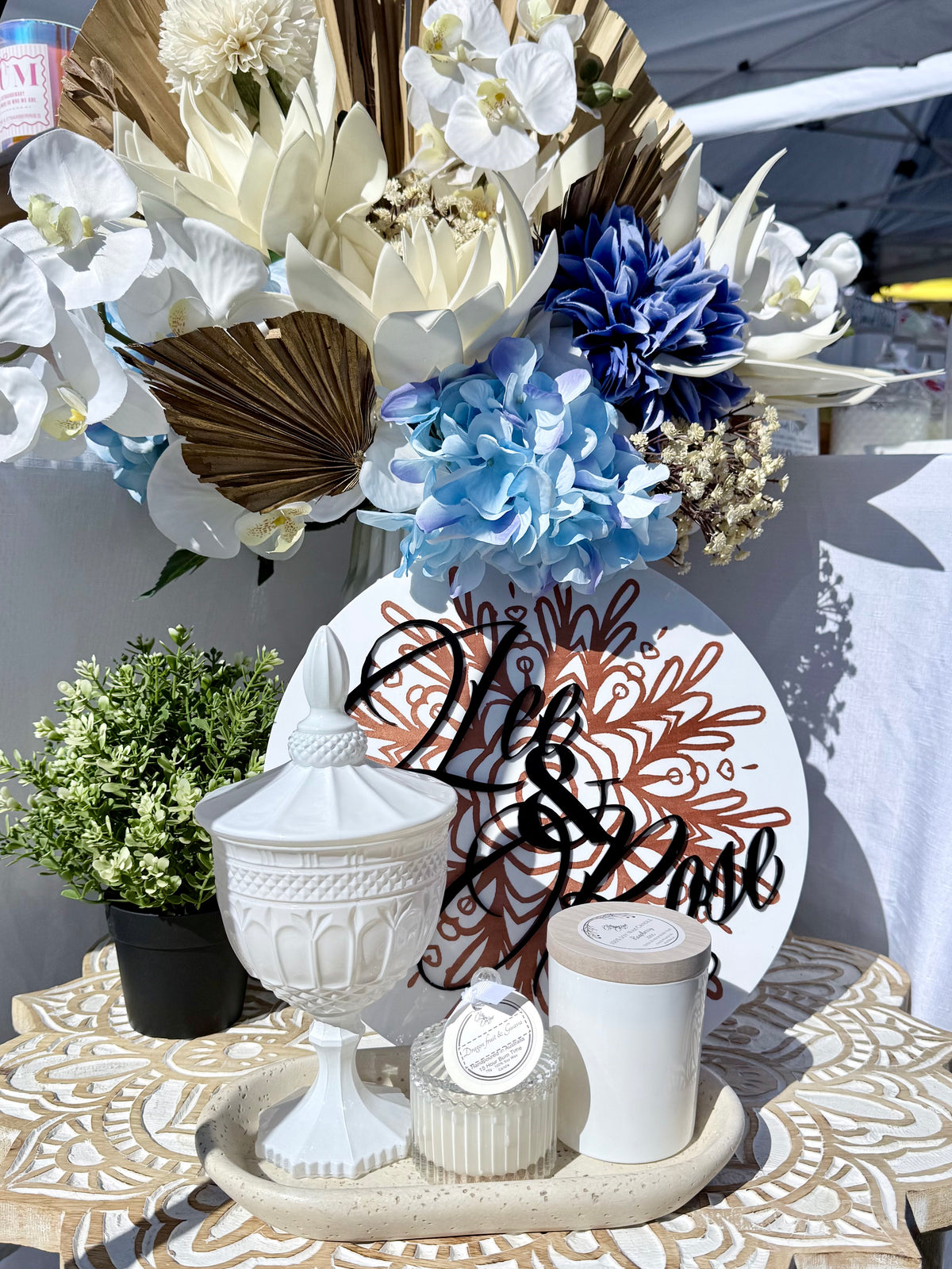 White Medium Candle