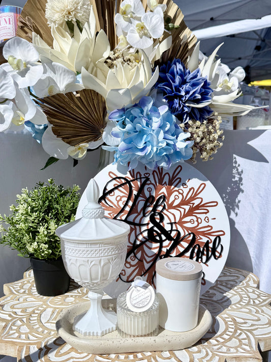 White Medium Candle